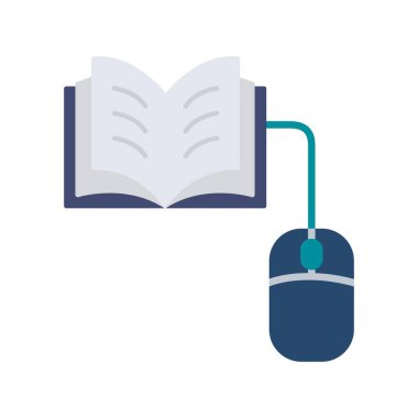 Çevrimiçi öğrenim Düz Işık Vektörü Simgesi Tasarımı