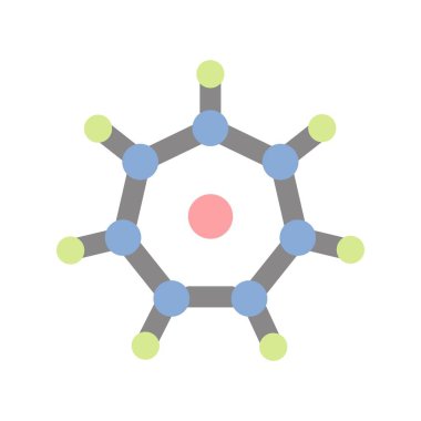 Moleküler Düz Işık Vektörü Simgesi Tasarımı