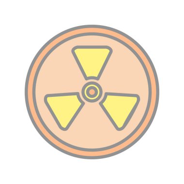 Radyasyon Doldurulmuş Işık Vektörü Simgesi Tasarımı