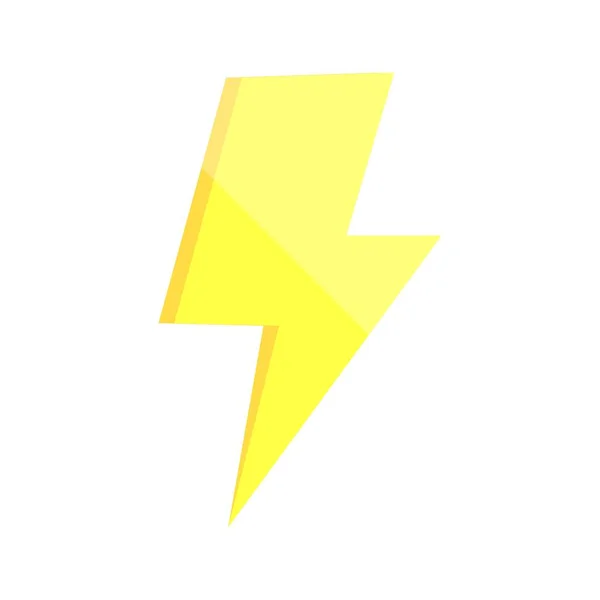 Blitz Flachlicht Vektor Icon Desig — Stockvektor