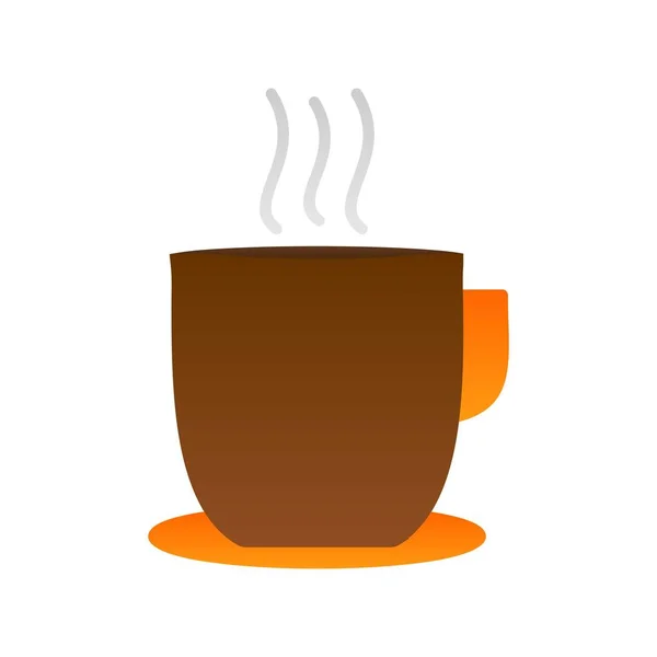 Tea Flat Gradient Vector Icon Desig — Stockový vektor