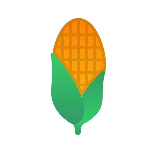 Maïs Flat Gradient Vector Icon Design — Image vectorielle
