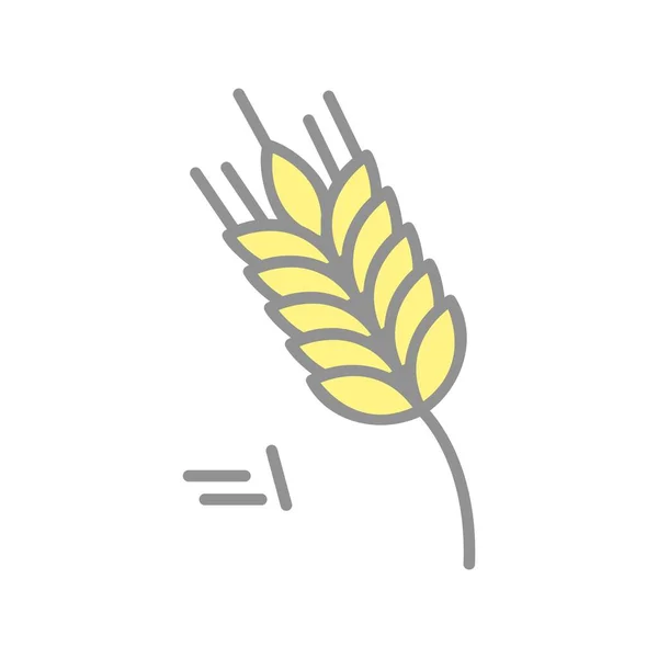 Пшеничный Наполнитель Светлого Вектора Икона Desig — стоковый вектор