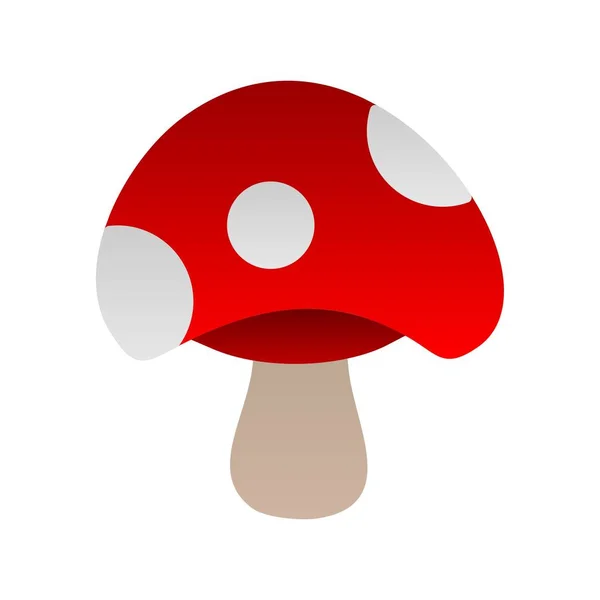 蘑菇扁平梯度矢量Icon设计 — 图库矢量图片