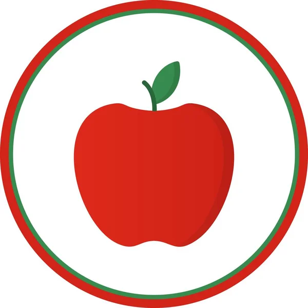 Vector Círculo Plano Frutas Icon Desig — Vector de stock