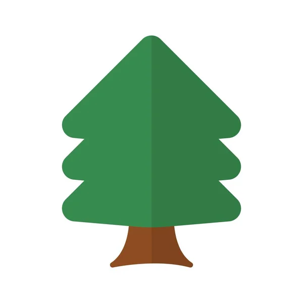 Tree Flat Gradient Vector Icon Desig — Stock Vector