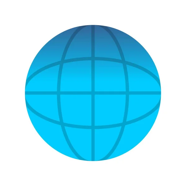 Globe Flat Gradient Vector Icon Desig — Stockový vektor