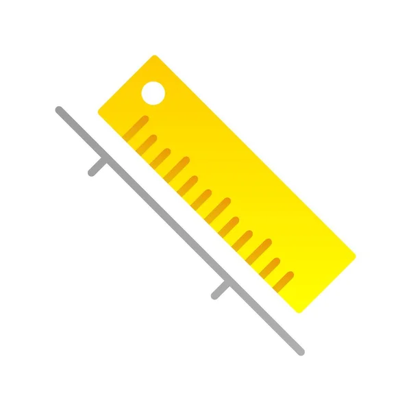 Ruler Flat Gradient Vector Icon Desig — 스톡 벡터