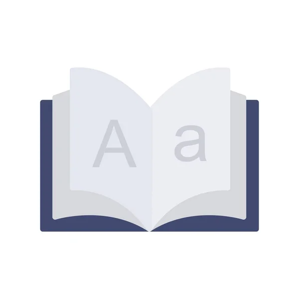 Αλφάβητο Επίπεδο Φως Διάνυσμα Εικονίδιο Desig — Διανυσματικό Αρχείο
