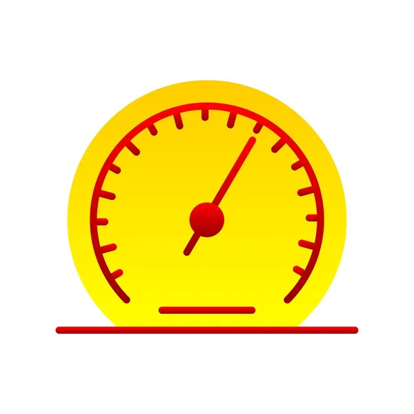 Barometer Flat Gradient Vector Icon Desig — Stockvektor