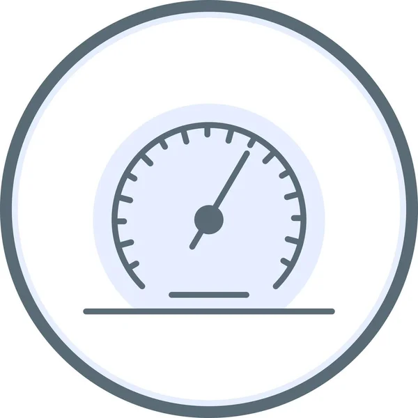Barometer Flat Circle Vector Icon Desig — Stockvektor