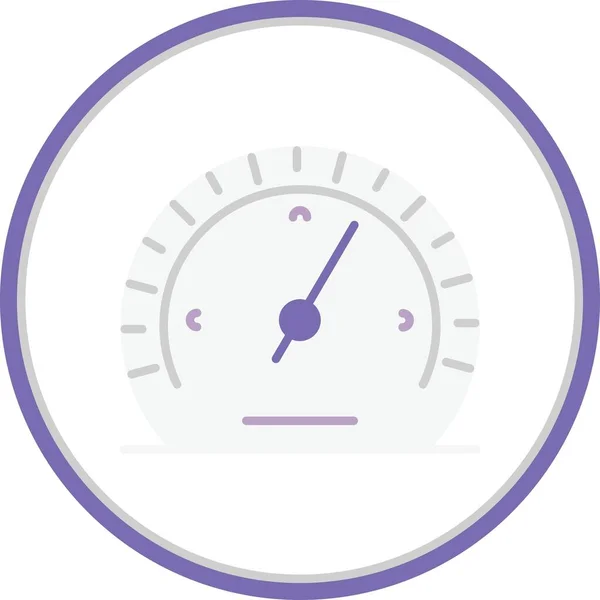 Barometer Flat Circle Vector Icon Desig — Stockvektor