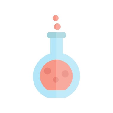 Beaker Düz Işık Vektörü Simgesi Desig