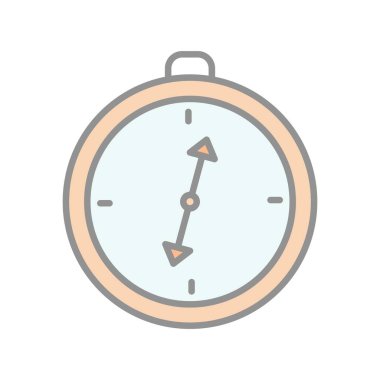 Pusula Dolu Işık Vektörü Simgesi Tasarımı