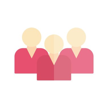 Gruplar Düz Işık Vektörü Simgesi Tasarımı