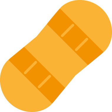 Snowboard Düz Vektör Simgesi Tasarımı