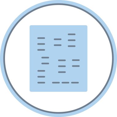 Braille Düz Çember Vektör Simgesi Tasarımı