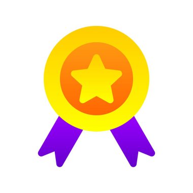 Düz Gradyan Vektör Simgesi Tasarımı Kazanılıyor