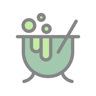 Kazan Işık Vektörü Simgesi Tasarımı Dolduruldu