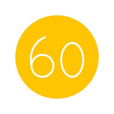 Hız Sınırı Düz Vektör Simgesi Tasarımı