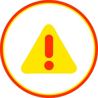 Düz Çember Vektör Simgesi Tasarımı Alarmı