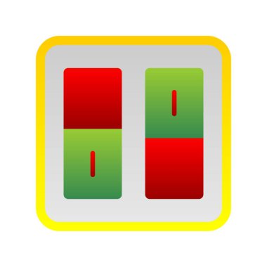 Off Off Düz Gradyan Vektör Simgesi Tasarımı