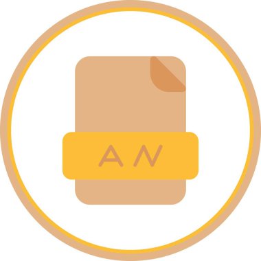 Düz Çember Vektör Simgesi Tasarımı Canlandır