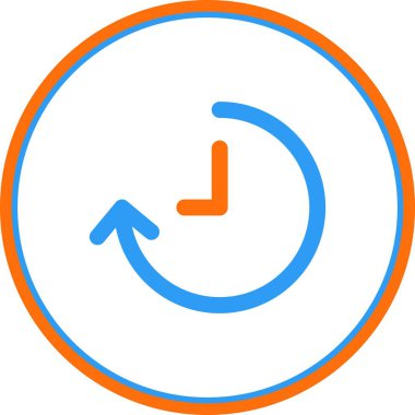 Düz Çember Vektör Simgesi Tasarımı