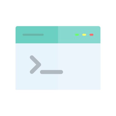 Ssh Düz Işık Vektörü Simgesi Tasarımı