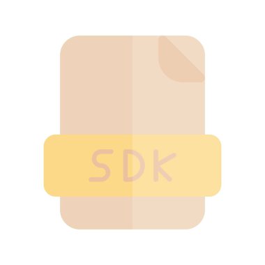 Sdk Düz Işık Vektörü Simgesi Tasarımı