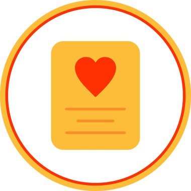 Davetiye Düz Çember Vektör Simgesi Tasarımı