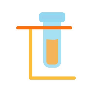 Kimya Düz Vektör Simgesi Tasarımı