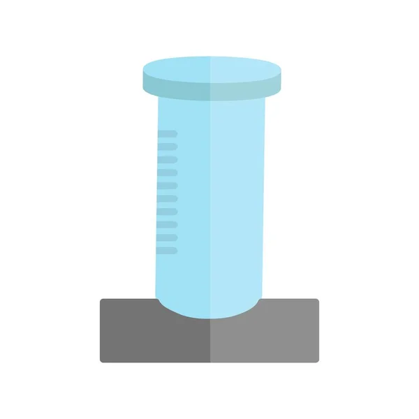Reagenzglas Flachlichtvektor Icon Desig — Stockvektor