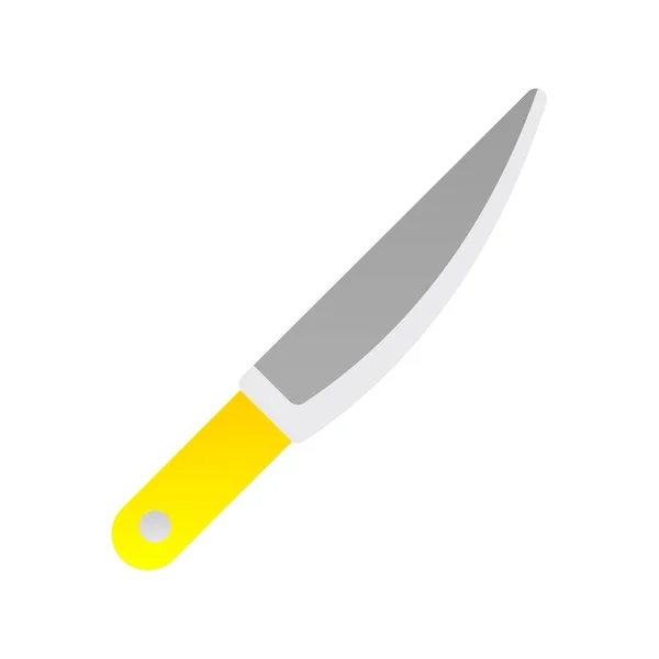 Kniv Flat Gradient Vector Icon Desig — Stock vektor