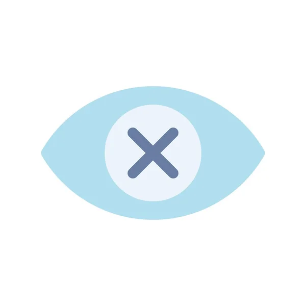Blind Eye Flat Vector Icon Desig — Stock vektor