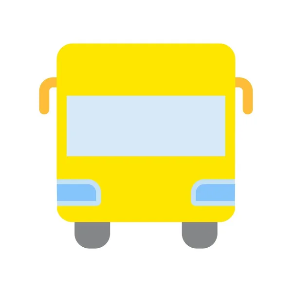 Bus Flat Vector Icon Desig — Stock Vector