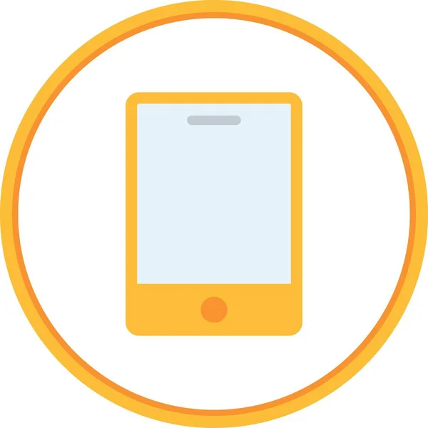 Smartphone Flat Circxle Vector Icon Desig — Stock Vector