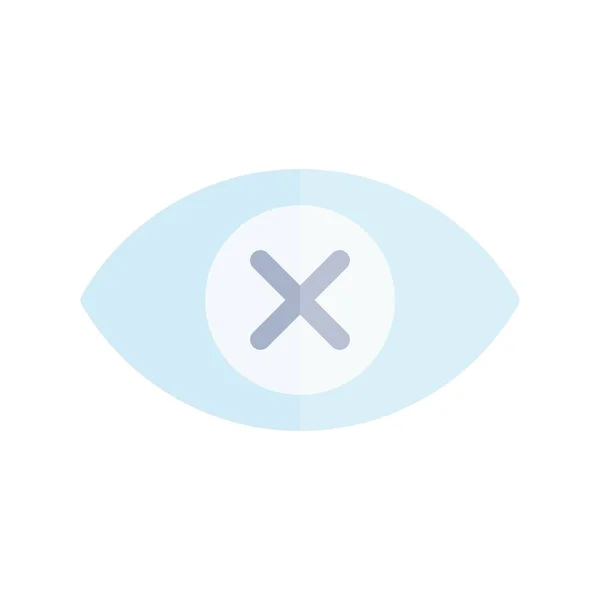 Blind Eye Flat Light Vector Icon Desig — Stock Vector