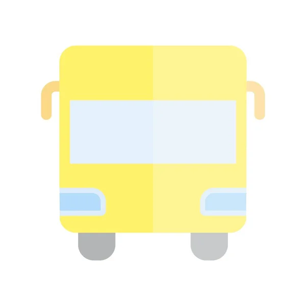 Icône Vecteur Lumière Plate Bus Desig — Image vectorielle