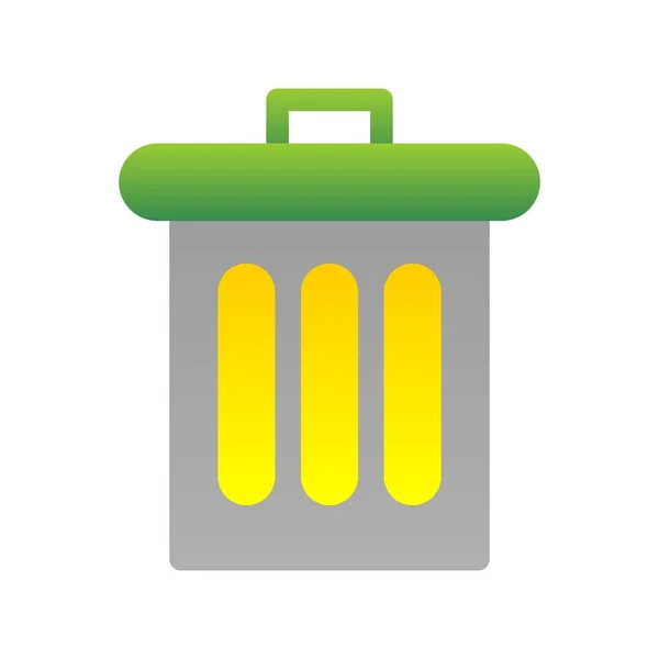 Garbage Flat Gradient Vector Icon Design — Stockvektor