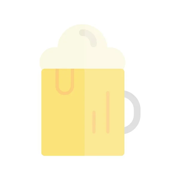 啤酒扁平光矢量设计 — 图库矢量图片