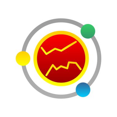 Düz Gradyan Vektör Simgesi Tasarımı Gezegeni