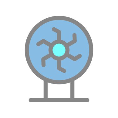 Plasma Topu Doldurulmuş Işık Vektörü Simgesi Tasarımı