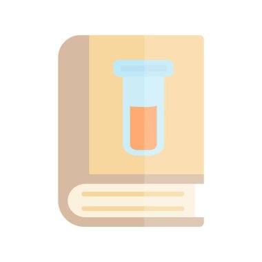 Kitap Düz Işık Vektör Simgesi Tasarımı