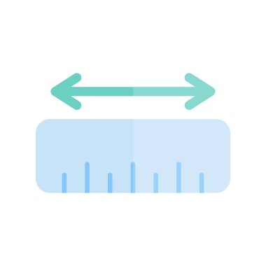Düz Işık Vektörü Simgesi Tasarımı Ölç