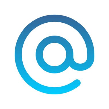 Düz Gradyan Vektör Simgesi Desig 'de