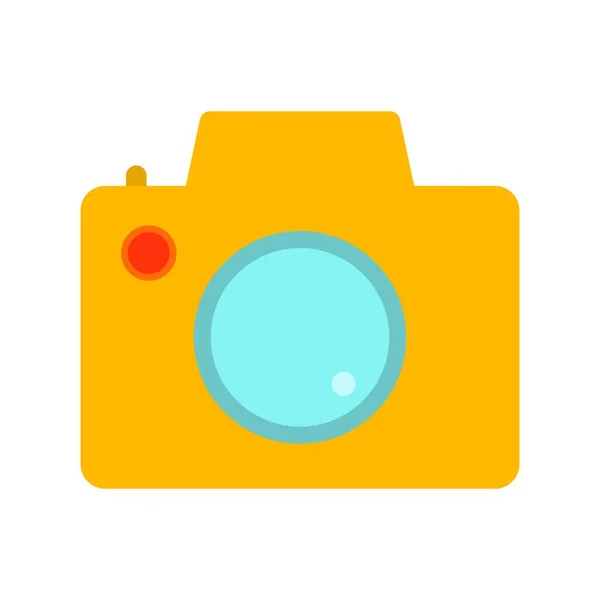 Camera Flat Vector Icon Desig — Stock Vector