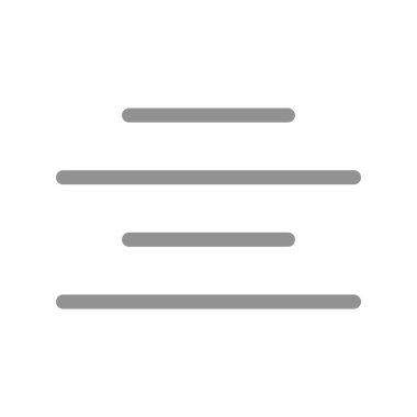 Merkezi Hizala Dolu Işık Vektörü Simgesi Tasarımı