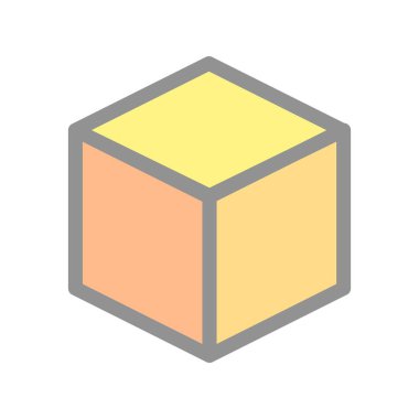 Kutu Doldurulmuş Işık Vektörü Simgesi Tasarımı