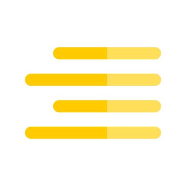 Düz Işık Vektörü Simgesi Tasarımı Hizala